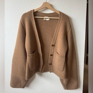 Khaite scarlet cardigan in camel size xs